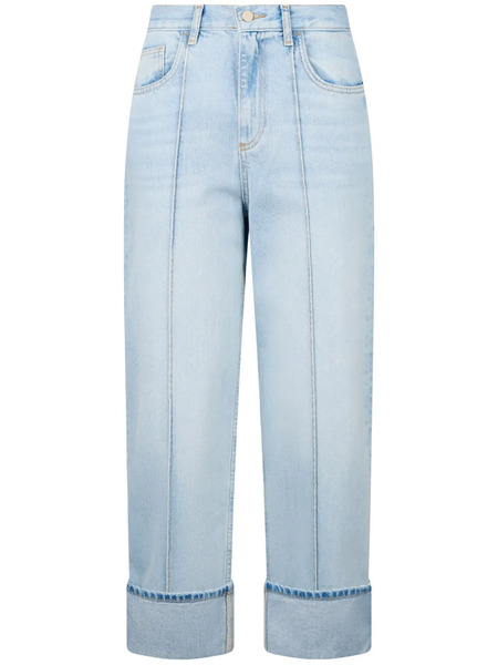  Liu Jo Straight Leg Cropped Jeans - Blue 
