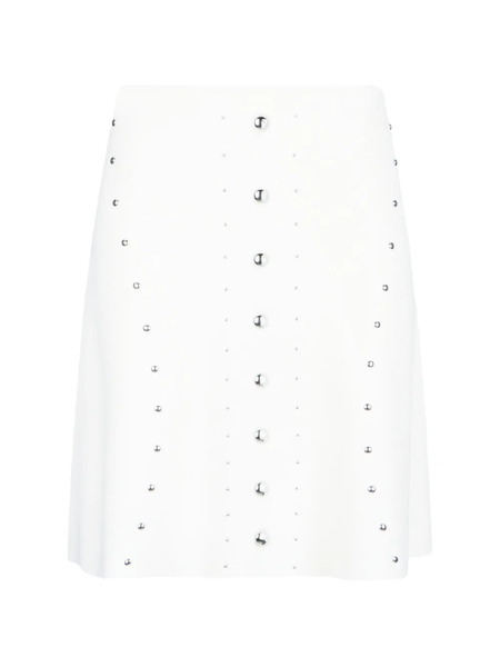  Liu Jo Stud-embellished Knitted Skirt - White 