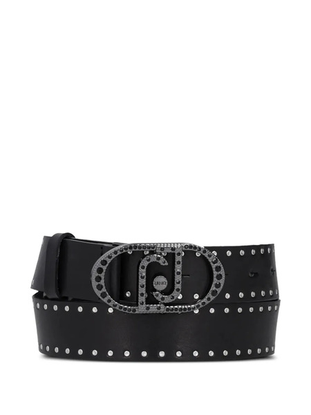  Liu Jo Stud-embellished Leather Belt - Black 
