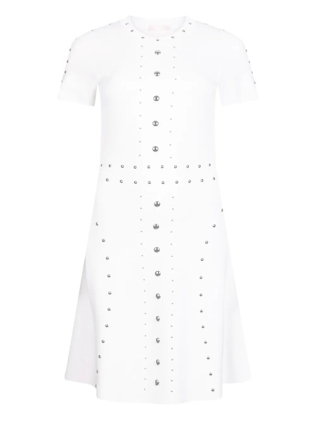  Liu Jo Studded Knit Mini Dress - White 