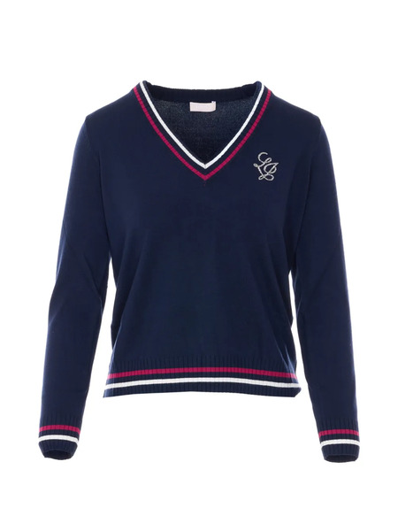  Liu Jo V-neck Sweater - Blue 