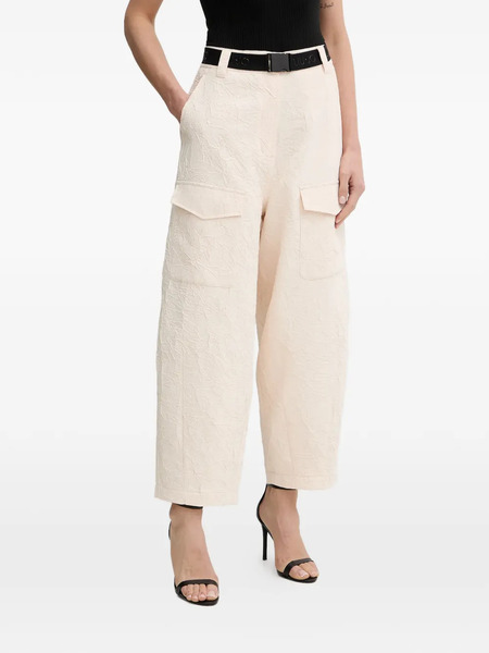  Liu Jo Wrinkle-effect Cargo Pants - Neutrals 