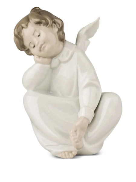  Lladró Angel Dreaming Sculpture - White 