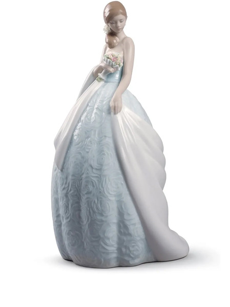 Lladró Her Special Day Bride Porcelain Figurine (36cm) - Blue 