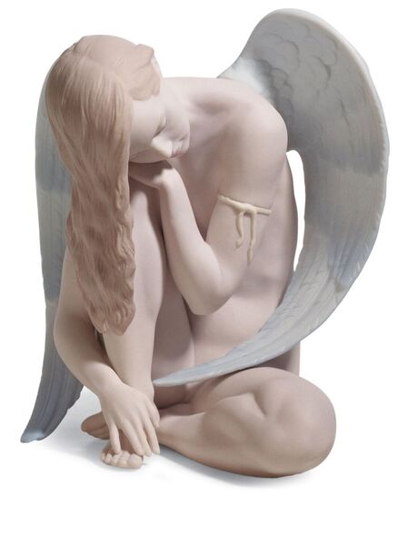  Lladró Wonderful Angel Porcelain Figurine (17cm) - Pink 
