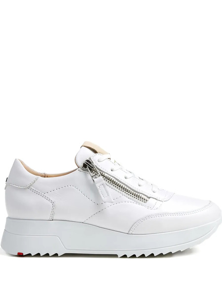 Lloyd Dame Zip-detail Sneakers - White 