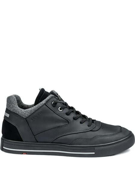  Lloyd Ellison Textured Leather Sneakers - Black 