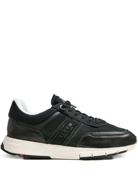  Lloyd Endley Suede Panelled Low-top Sneakers - Black 
