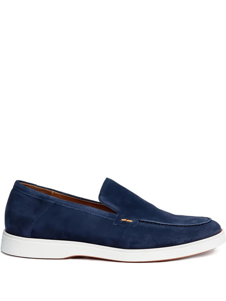  Lloyd Hunter Suede Slip-on Loafers - Blue 