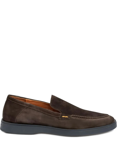 Lloyd Hutching Suede Slip-on Loafers - Brown 