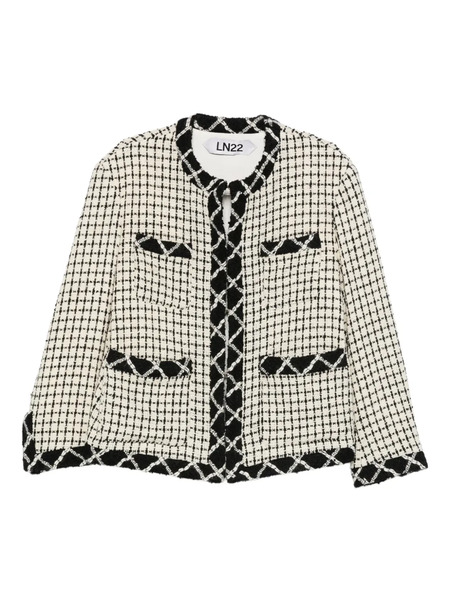  Lna Pocket Trim Jacket - White 