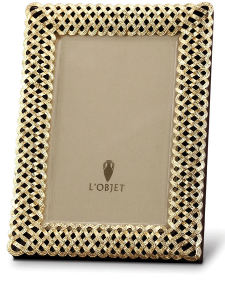  L'objet Braid Photo Frame (13cm X 18cm) - Gold 