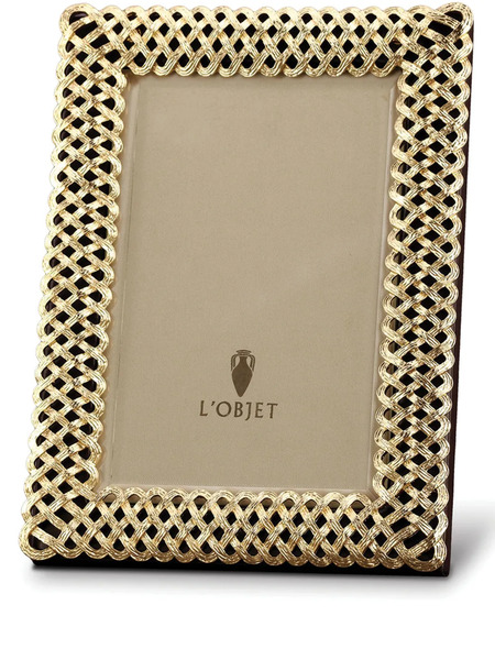  L'objet Braid Photo Frame (10cm X 15cm) - Gold 