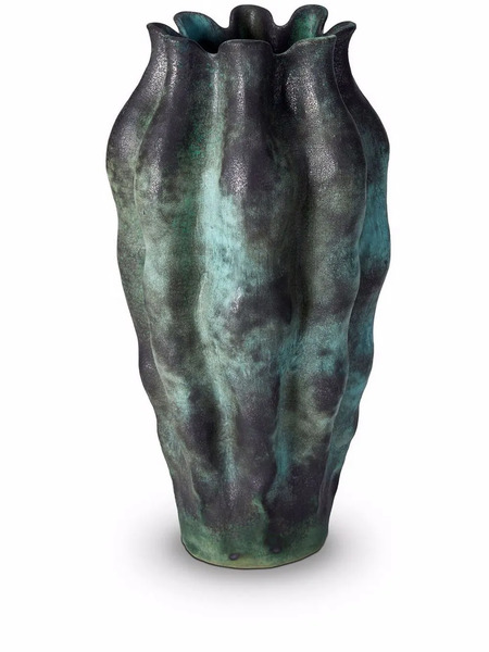  L'objet Cenote Porcelain Vase - Black 