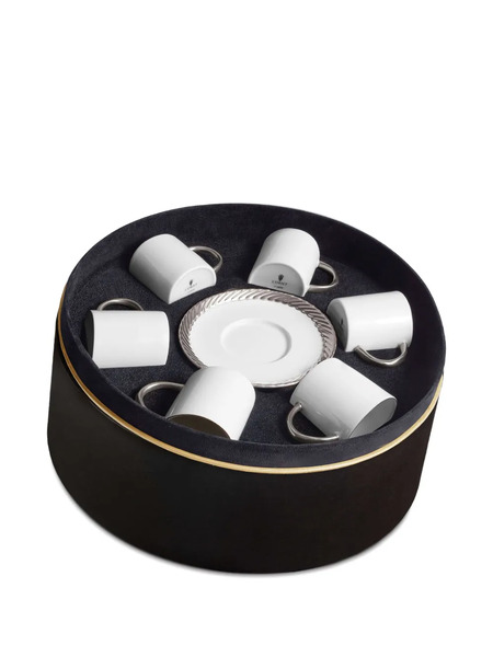  L'objet Corde Cups (set Of Six) - White 