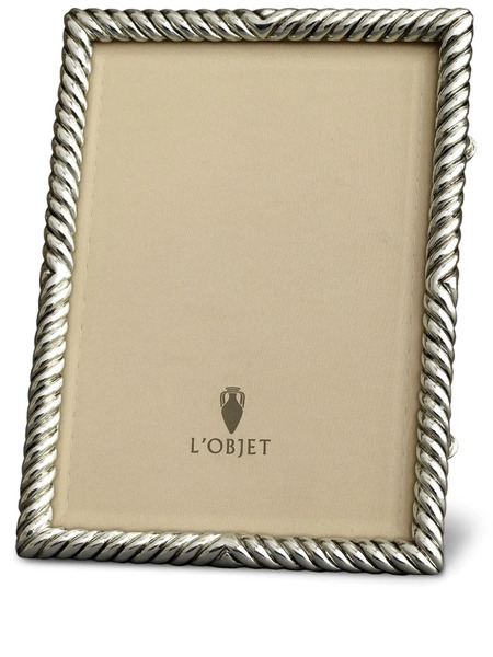  L'objet Déco Twist Rectangular Photo Frame - Silver 