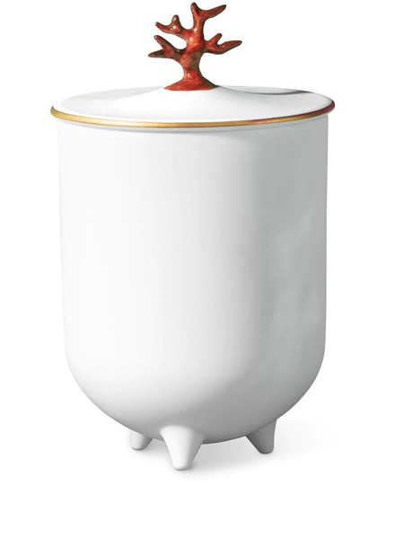  L'objet Footed Coral Candle - Pink 