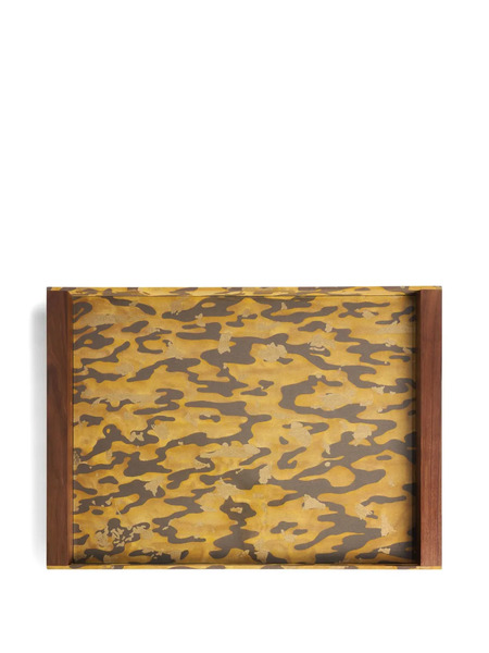  L'objet Fortuny Camo Isole Butler Tray (70cm X 50cm) - Brown 