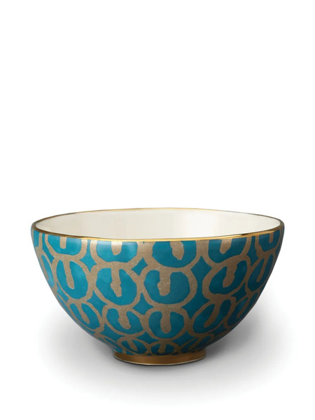  L'objet Fortuny Patterned Serving Bowl - Blue 