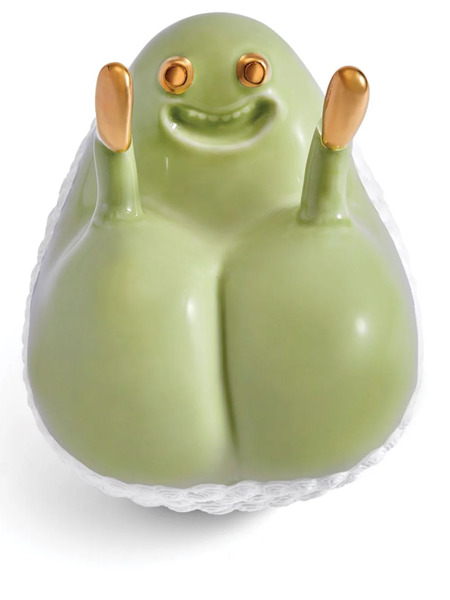  L'objet Haas Butts Up Porcelain Box - Green 