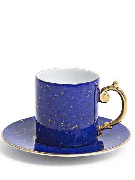  L'objet Lapis Espresso Cup And Saucer - Blue 