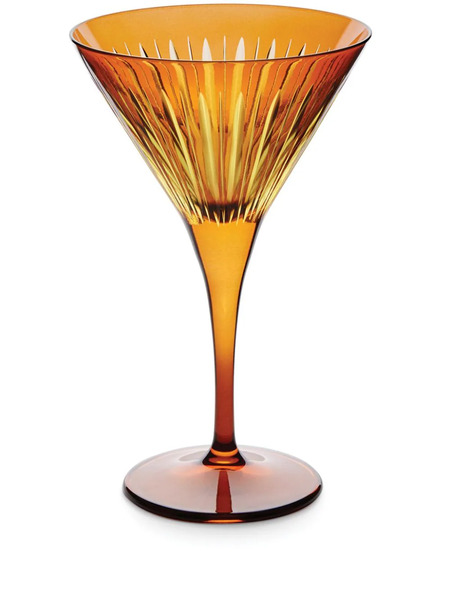  L'objet Prism Martini Glasses (set Of Four) - Orange 
