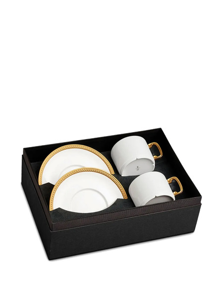  L'objet Soie Tressée Cups (set Of Two) - White 