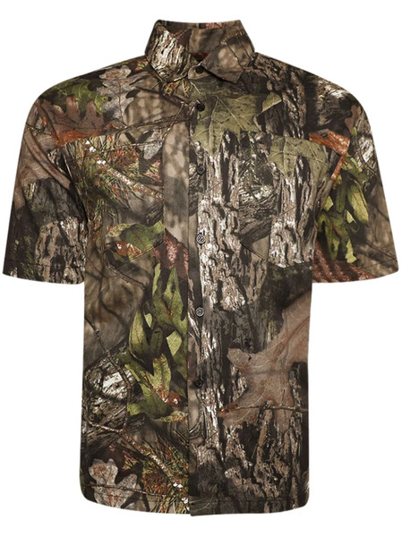  Local Authority La Slash Camouflage-pattern Shirt - Green 