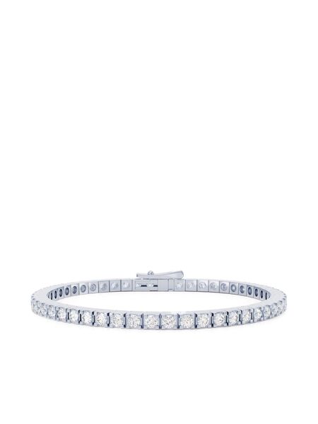  Loev 18k Recycled White Gold Diamond Bracelet - Silver 