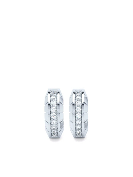  Loev 14k White Gold Eternity Diamond Earrings - Silver 