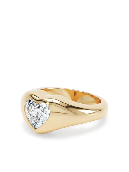  Loev 14kt Recycled Yellow Gold Curve Diamond Ring 