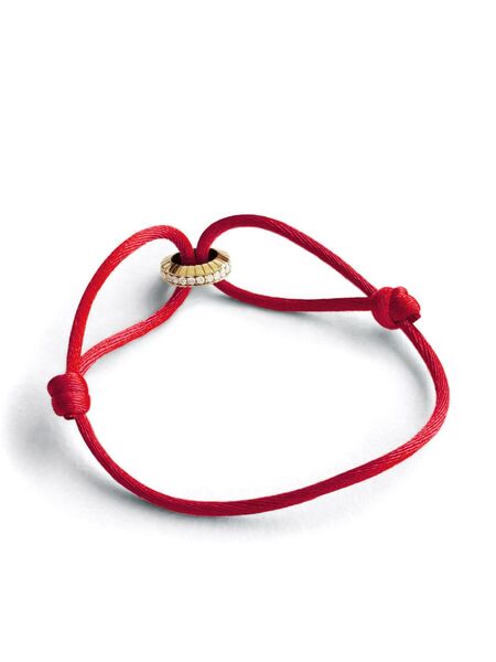 Loev 14kt Yellow Gold Eternity Summer Diamond Bracelet - Red 