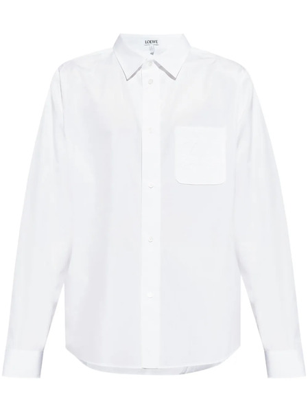  Loewe Anagram-embroidered Shirt - White 