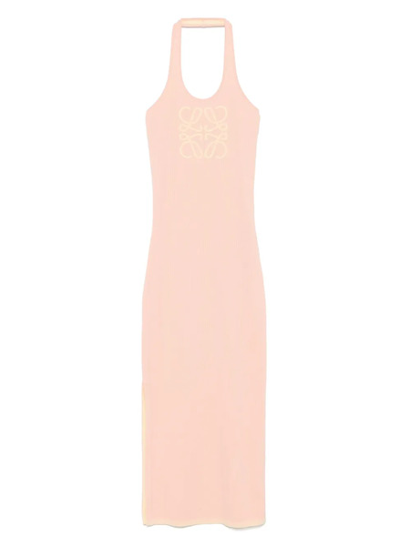  Loewe Anagram-motif Maxi Dress - Pink 