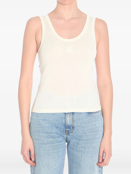  Loewe Anagram Ribbed Tank Top - White 