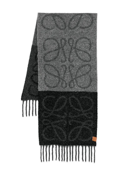  Loewe Anagram Scarf - Grey 