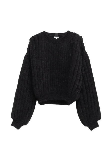  Loewe Balloon-sleeve Knitwear - Black 