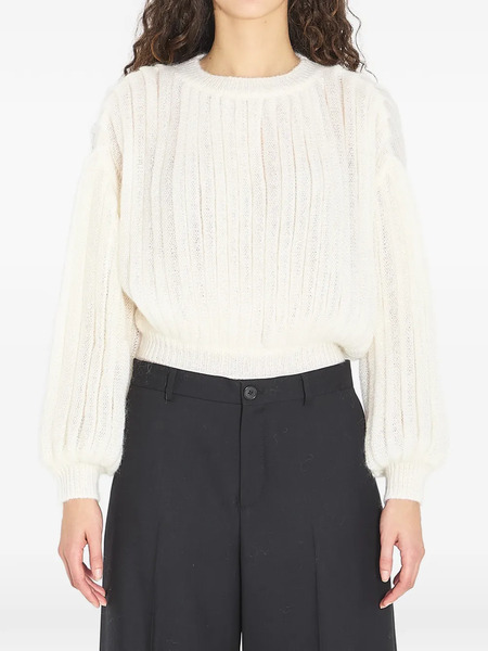  Loewe Balloon-sleeve Sweater - Neutrals 