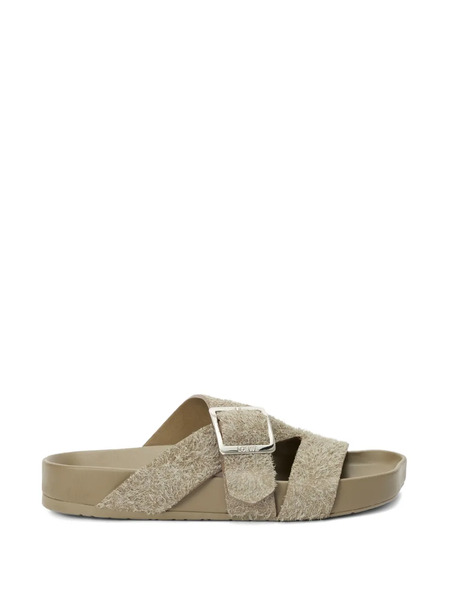  Loewe Buckle Strap Sandals - Neutrals 