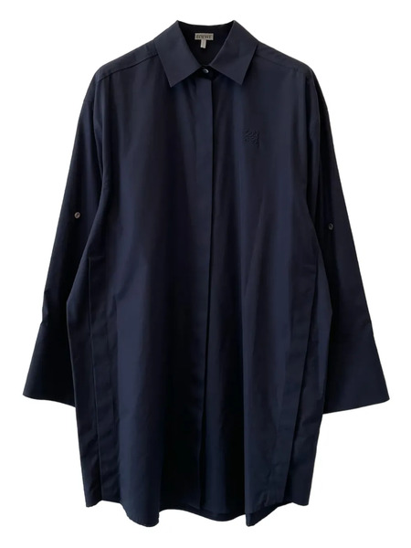  Loewe Button-down Mini Shirt Dress - Blue 