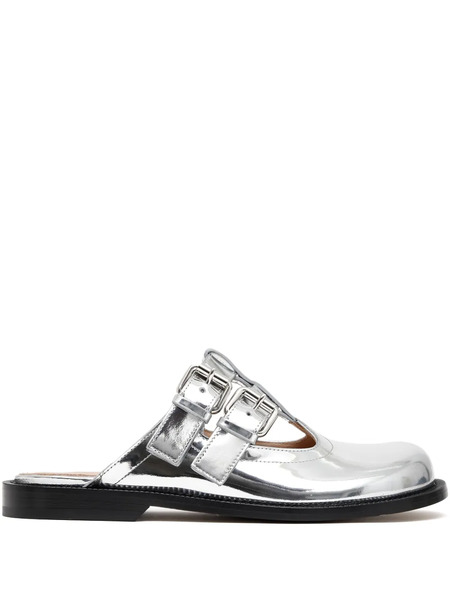  Loewe Campo Mules - Silver 