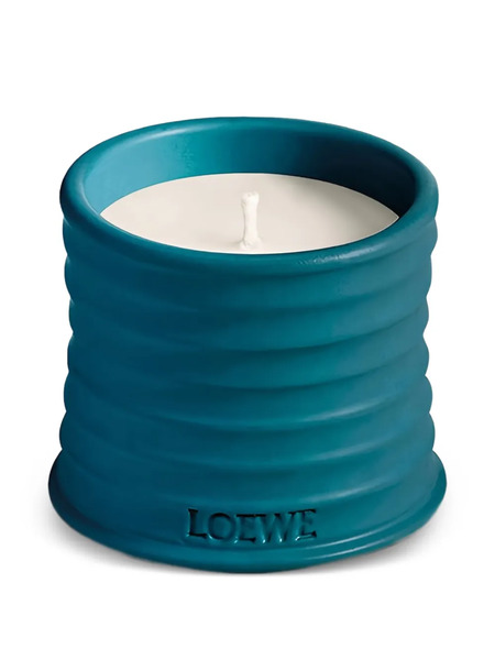  Loewe Candela Ribbed Candle - Blue 