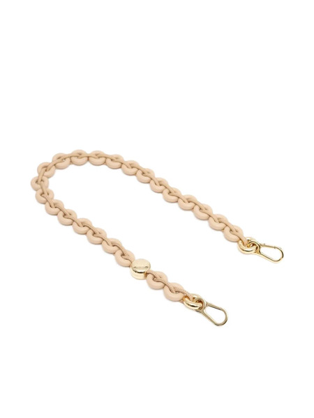  Loewe Chain-link Leather Brooch - Gold 