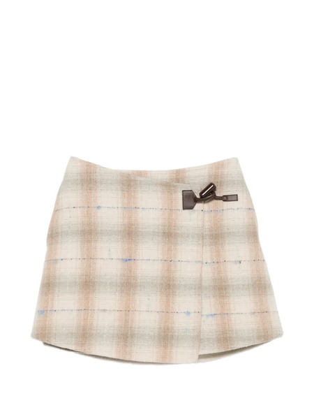  Loewe Check-pattern Skirt - Neutrals 