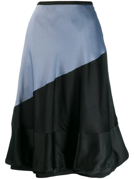 Loewe Colour-block Balloon Skirt - Grey 