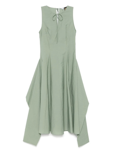  Loewe Crinkle-finish Midi Dress - Green 