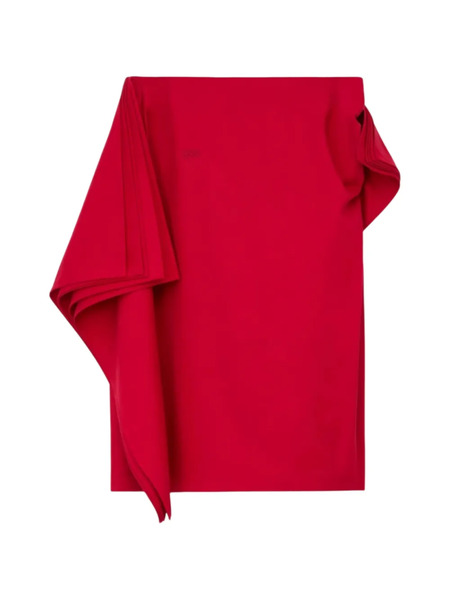  Loewe Draped-detail Midi Skirt - Red 