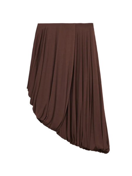  Loewe Draped Skirt - Brown 