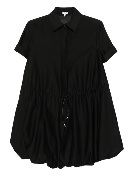  Loewe Drawstring Balloon Mini Dress - Black 
