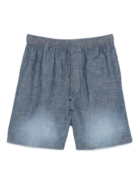  Loewe Elasticated-waist Cotton Shorts - Blue 